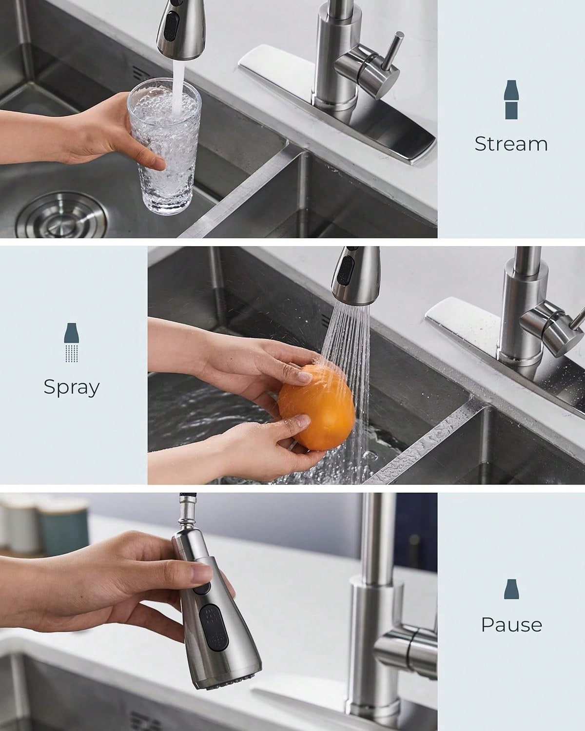 Kitchen Faucet With Pull-Down  - Commercial Kitchen And Bar 评论和价格