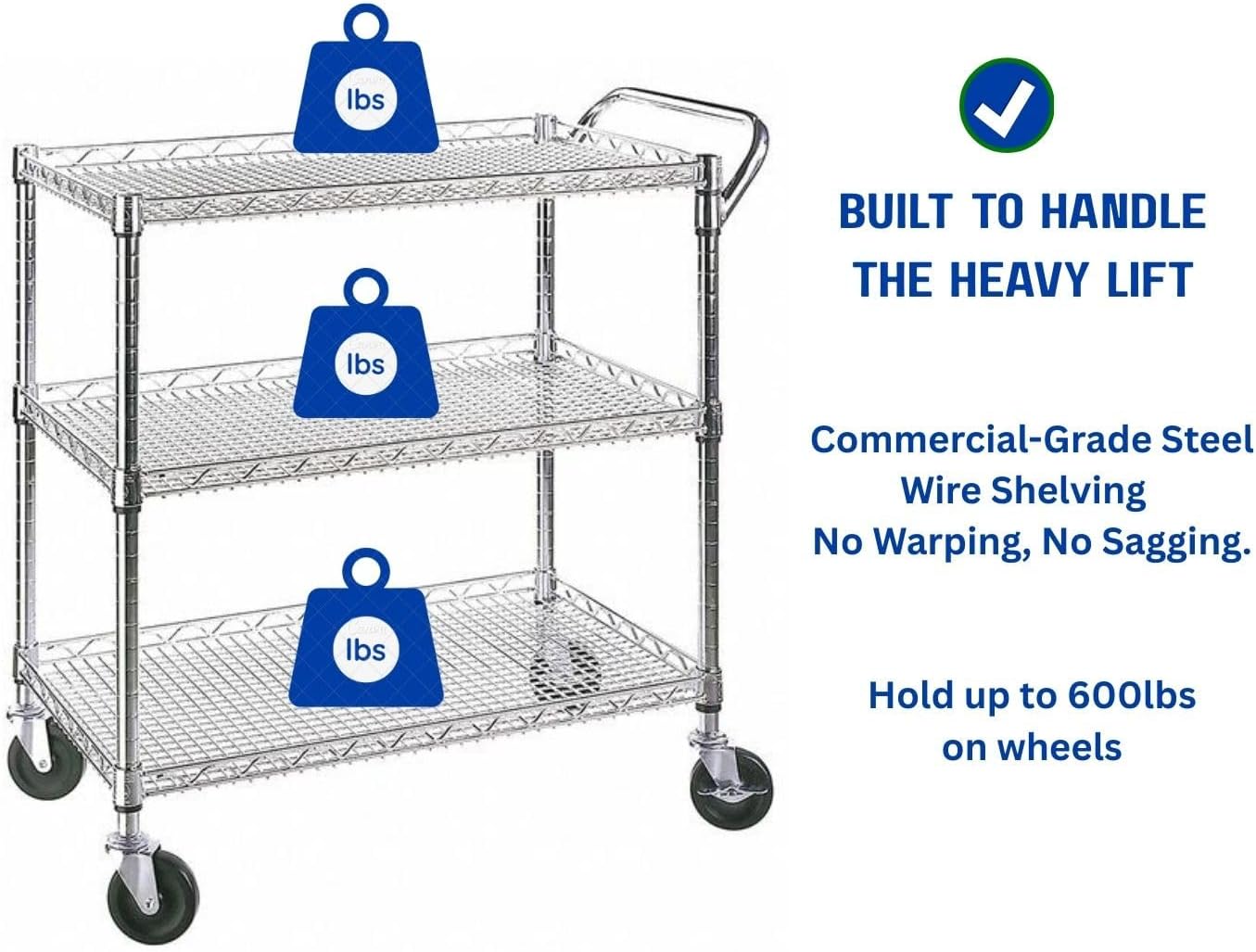 Heavy Duty Rolling Utility Kit - Commercial Kitchen And Bar 评论和价格